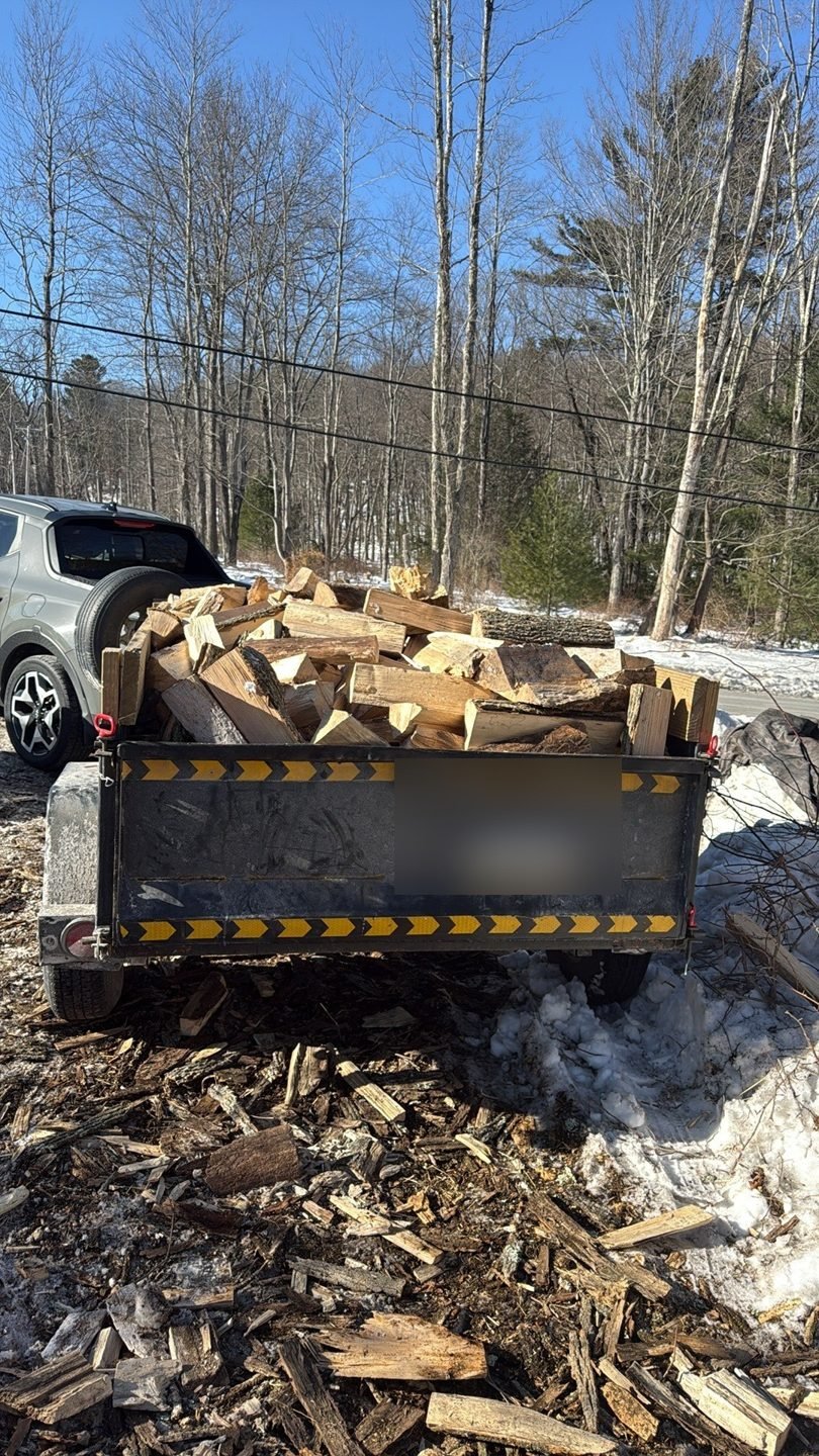 Full trailer load of seasoned hardwood